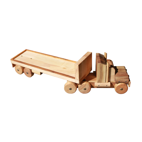 Wooden Educational Toys Flat Back Truck