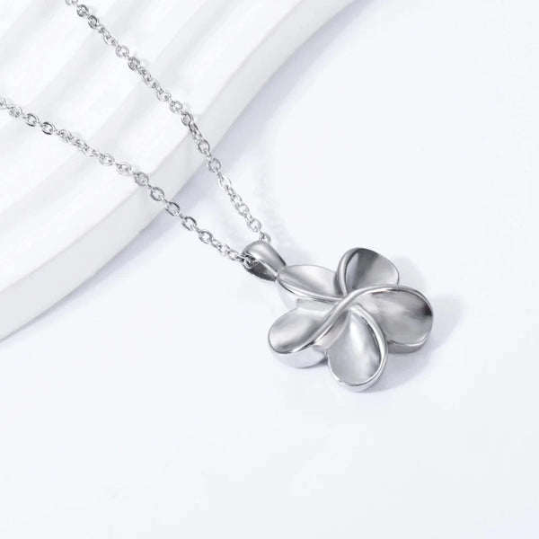 Veile Studios Flower Shape Cremation Stainless Steel Jewelry Ashes Locket Pendant Necklace Necklaces & Pendants