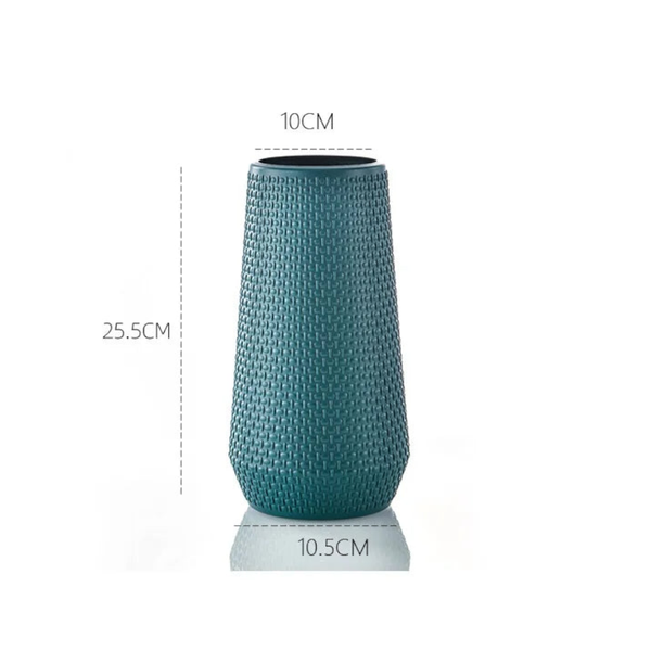 Flower Vase Coral Red Large Nordic Plastic Pot Decor For Living Room Vases