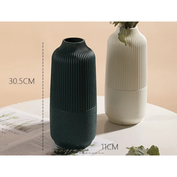 Flower Vase Navy Blue Large Nordic Style Pot Decor For Living Room Office Vases