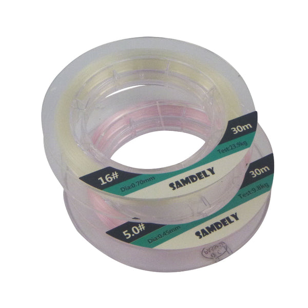 Samdely Pink Fluorocarbon #6.0 20Lb 30Mtr Fishing Lines & Leaders