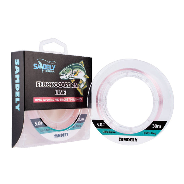 Samdely Pink Fluorocarbon #6.0 20Lb 30Mtr Fishing Lines & Leaders