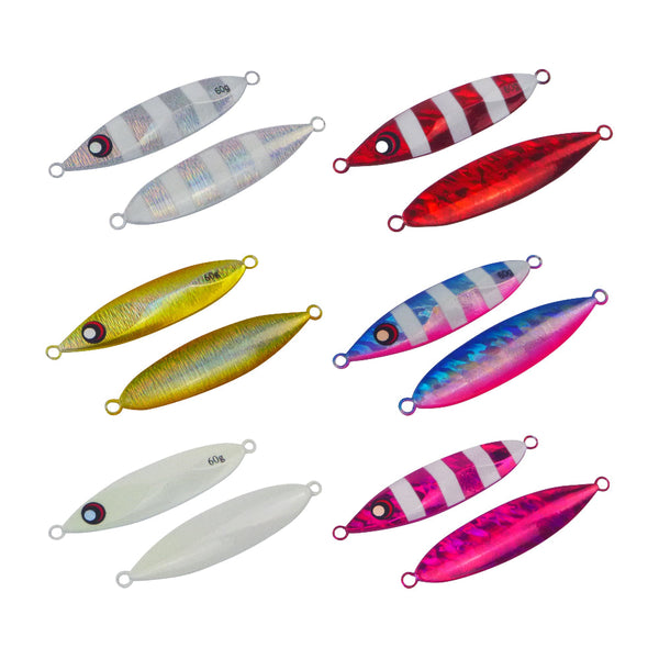 Finesse Slow Pitch Flutter Jig 60Gm Gold Flash 2 Pack Baits & Lures