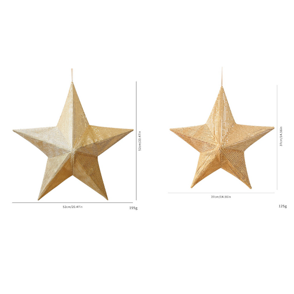 Folding Tree Top Star Christmas Decorationlarge Size Decorations Window Hanging Ornament Seasonal Decorations