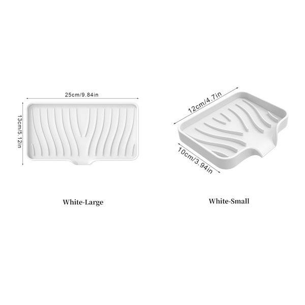 Free Punch Silicone Drain Soap Box Anti Slip Sink Tray Racks & Holders