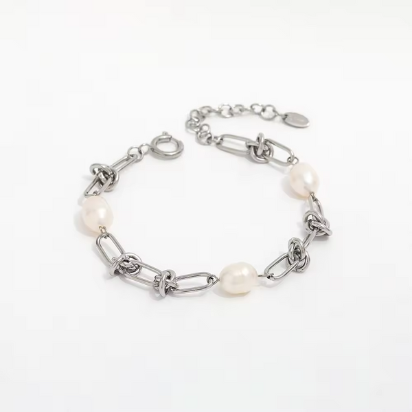 Freshwater Pearl Titanium Steel Bracelet Bracelets