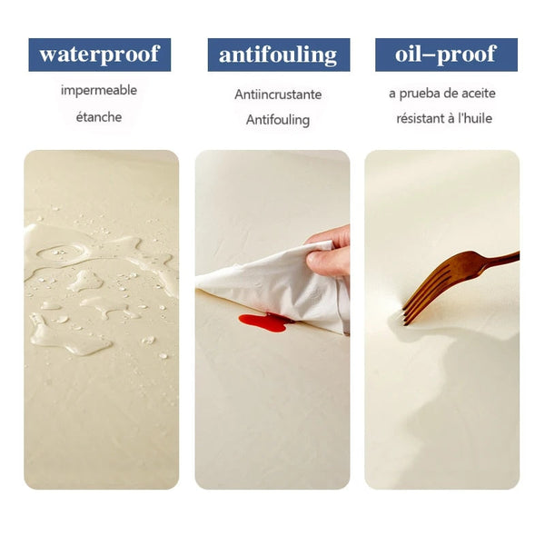 Chair Cover Yellow Pu Leather Seat Slipcover For Kitchen Hotel Banquet Dining Living Room Slipcovers