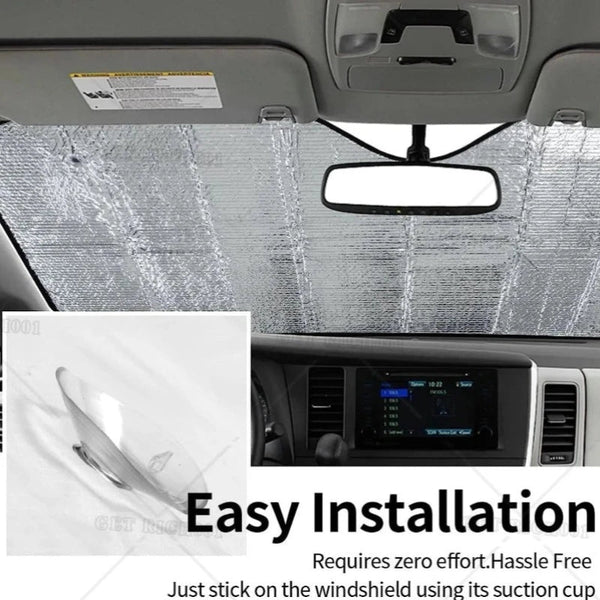 Funny Panda Car Windshield Sun Shade Foldable Front Covers Visors Sun Visors