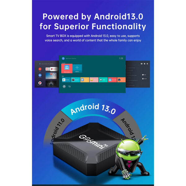 Elosung G96mini 5G Android Tv Box Rk3228 Processor 8K Hd 13.0 Wifi Smart Box(1G+8G) Internet & Media Streamers