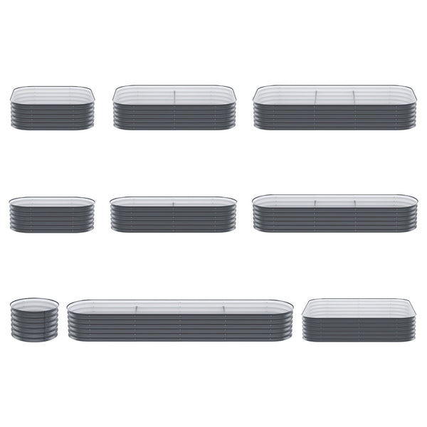 Green Fingers Garden Bed 9 In 1 Modular Planter Box 40Cm Height Raised Garden Beds