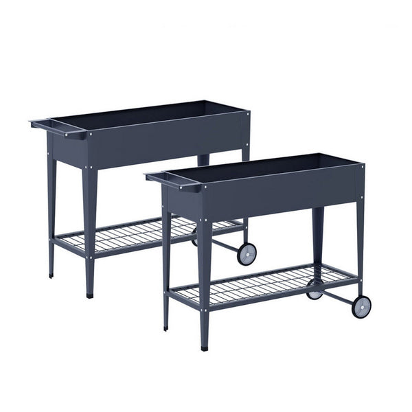 Green Fingers Raised Garden Bed X2 Elevated 100X40x80cm Planter Box Raised Container Herb Raised Garden Beds