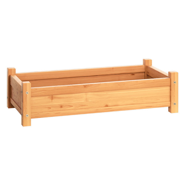 Green Fingers Garden Bed 65X33x16cm Wooden Planter Box Raised Container Growing Raised Garden Beds