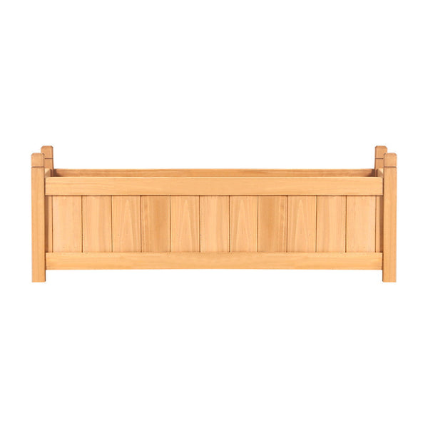 Green Fingers 2X Raised Garden Bed 90X30x33cm Planter Box Container Growing Raised Garden Beds