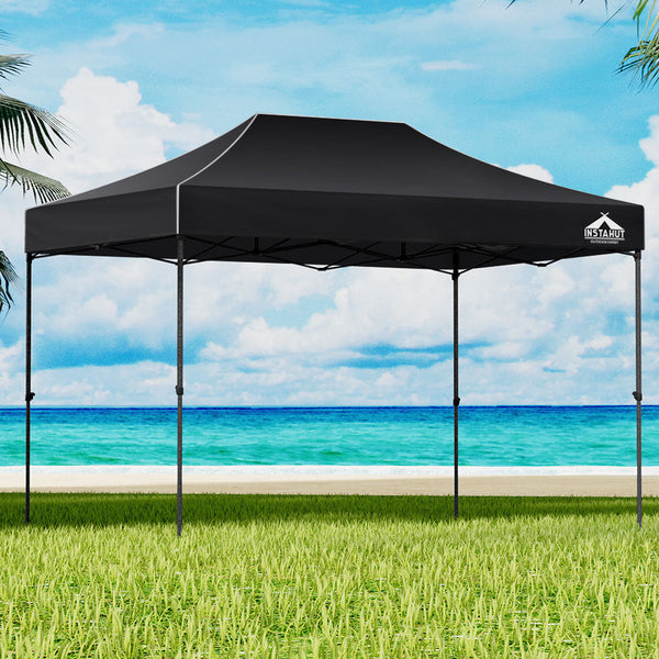 500D Oxford Fabric Pop Up Gazebo With Base Pods Outdoor Marquee Shade Shelter Marquees