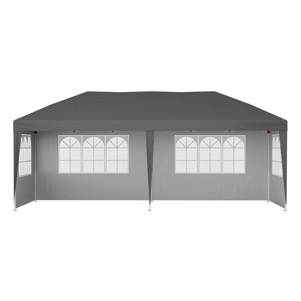 Instahut Gazebo 3X6m Pop Up Marquee Wedding Party Outdoor Camping Canopy Grey Marquees