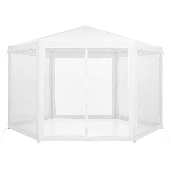 Instahut 2X2m White Gazebo Tent With Mesh Walls For Parties & Events Gazebos & Pergolas