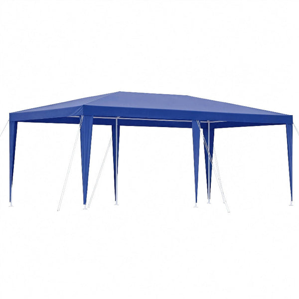 Instahut 3X6m Blue Wedding Party Gazebo Tent Outdoor Event Canopy Gazebos & Pergolas