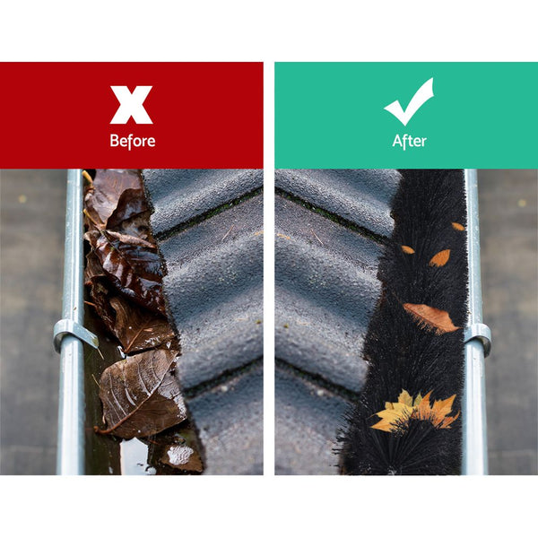 Gardeon Gutter Guard Brush 16M 92X10cm 18Pcs Gutter Guards