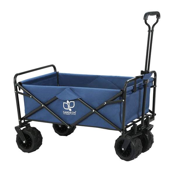 Gardeon Garden Cart Folding 120Kg Trolley Camping Wagon Barrow Outdoor Beach Wheelbarrows Carts Wagons
