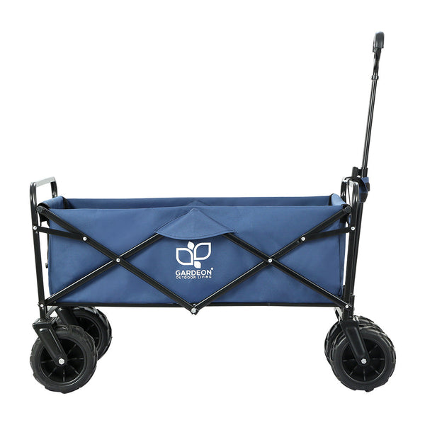 Gardeon Garden Cart Folding 120Kg Trolley Camping Wagon Barrow Outdoor Beach Wheelbarrows Carts Wagons