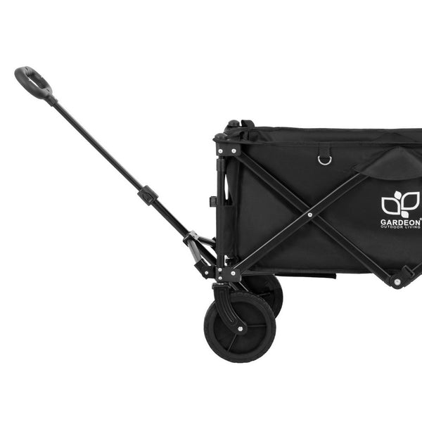 Gardeon Garden Cart With Opening Rear Black Wheelbarrows Carts Wagons