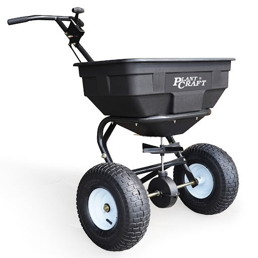 Plantcraft Walk Behind Broadcast Spreader 56Kg 60L Seed Lawn Fertiliser Other Garden Hand Tools & Equipment