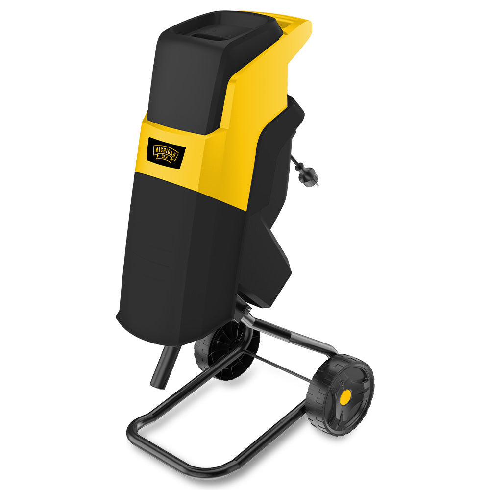 Michigan 2400W Electric Garden Mulcher Shredder Portable Wood Chipper Push Stick 40L Collection Bag Chippers Shredders Mulchers