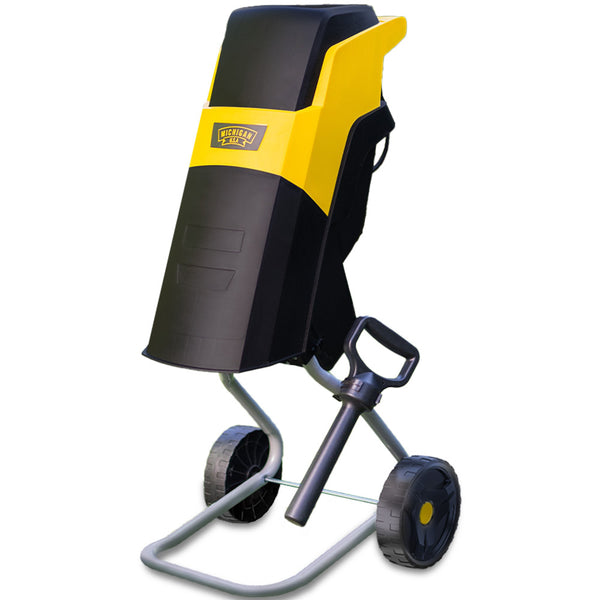 Michigan 2400W Electric Garden Mulcher Shredder Portable Wood Chipper Push Stick 40L Collection Bag Chippers Shredders Mulchers