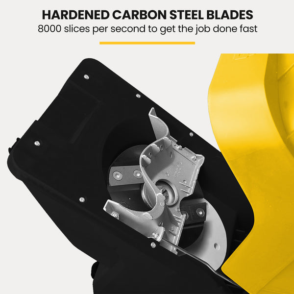 Michigan 2400W Electric Garden Mulcher Shredder Portable Wood Chipper Push Stick 40L Collection Bag Chippers Shredders Mulchers