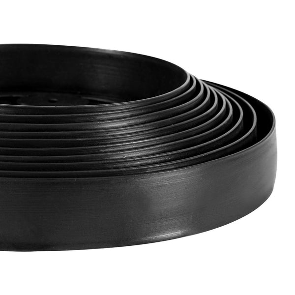 Green Fingers Garden Edging 5Cm X 10M Border Support Landscape Edge Black X5 Manual Edgers