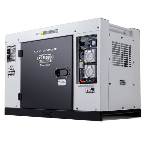 Genpower Diesel Generator 8.4Kw Peak Single Phase Key Start 460Cc Engine Commercial Generators