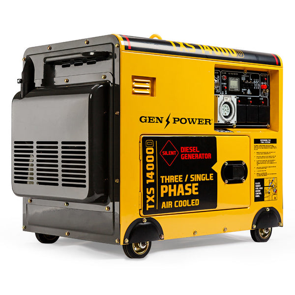 Genpower Diesel Generator 3 Three Single Phase Peak 7Kw Rated 5Kw 420Cc Generators