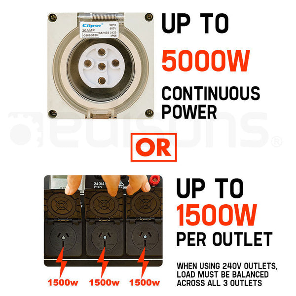 Genpower Diesel Generator 3 Three Single Phase Peak 7Kw Rated 5Kw 420Cc Generators