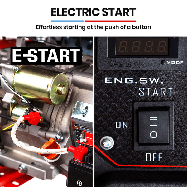 Genpower Petrol Generator 8.4Kw Max 6Kw Rated Single Phase 18Hp 420Cc 4 Stroke Engine Camping Heating & Generators