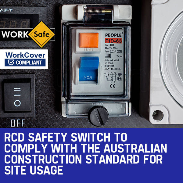 Genpower Petrol Generator 8.4Kw Max 6Kw Rated Single Phase 18Hp 420Cc 4 Stroke Engine Camping Heating & Generators