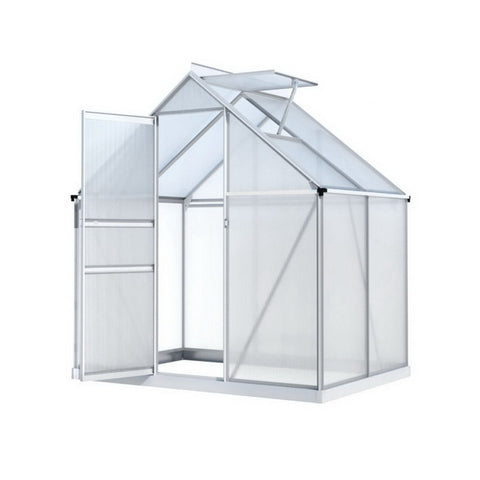 Green Fingers Greenhouse Aluminium Polycarbonate Premium Garden Storage Shed 3.1Mx1.9Mx2.0M Greenhouses