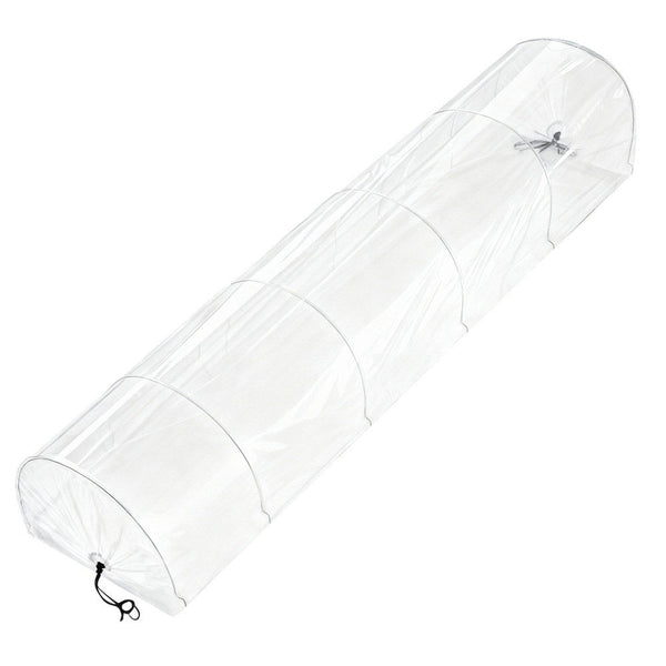 Green Fingers Mini Greenhouse 300X45x30cm Tunnel Clear Pvc Steel Frame Portable Greenhouses