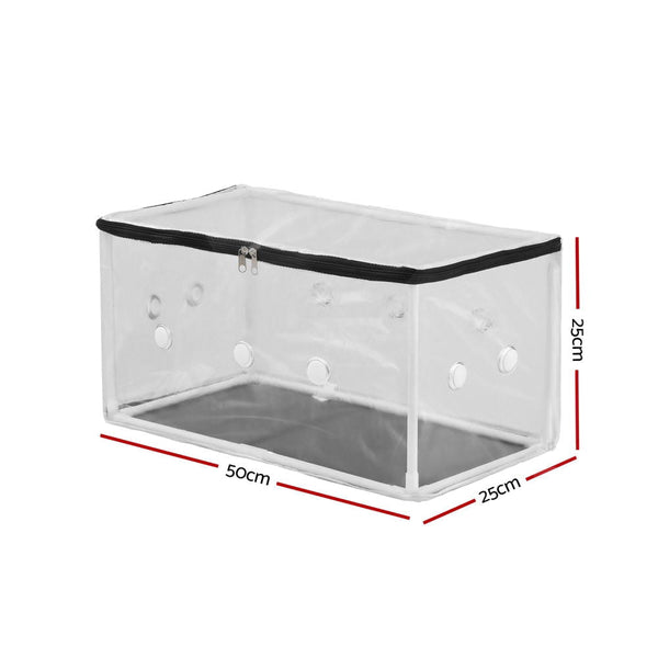 Green Fingers Mini Greenhouse 50X25x25cm Pvc Cover For Mushrooms Succulents Greenhouses