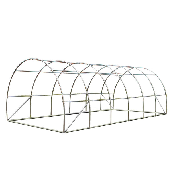 Green Fingers Greenhouse 6X3x2m Walk In Green House Tunnel Plant Garden Shed Dome Greenhouses