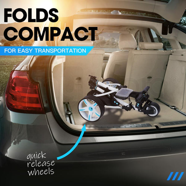 Thomson Golf Buggy Electric Trolley Automatic Motorised Foldable Cart Powered Golf Carts