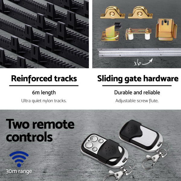 Electric Sliding Gate Opener 1200Kg 6M Gate Openers