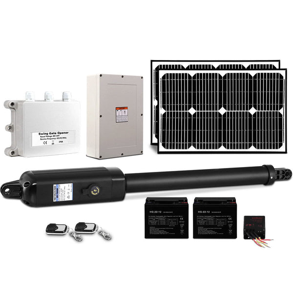 Single Swing Gate Opener 600Kg 40W Solar Panel Gate Openers