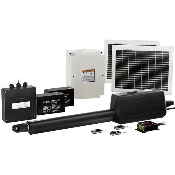 Solar Powered Single Swing Gate Opener Automatic Control Garden Gate Openers