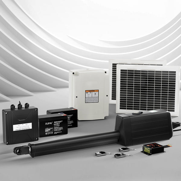 Solar Powered Single Swing Gate Opener Automatic Control Garden Gate Openers