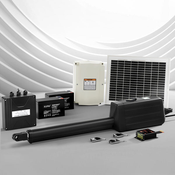 Single Swing Gate Opener 10W Solar Power Automatic Electric Gate Openers