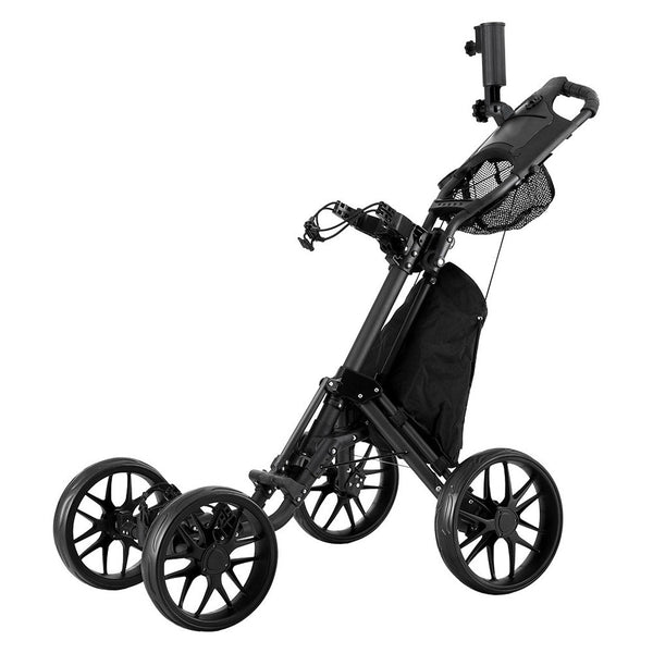 Everfit Golf Buggy Foldable Trolley Cart Wheels Umbrella Bottle Holder Golf Carts