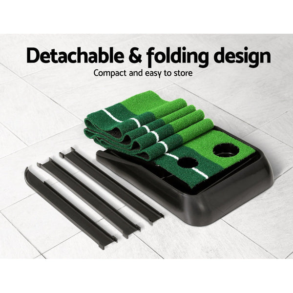 Everfit 3M Golf Putting Practice Mat Auto Return Putter Indoor Outdoor Training Putting Greens & Aids