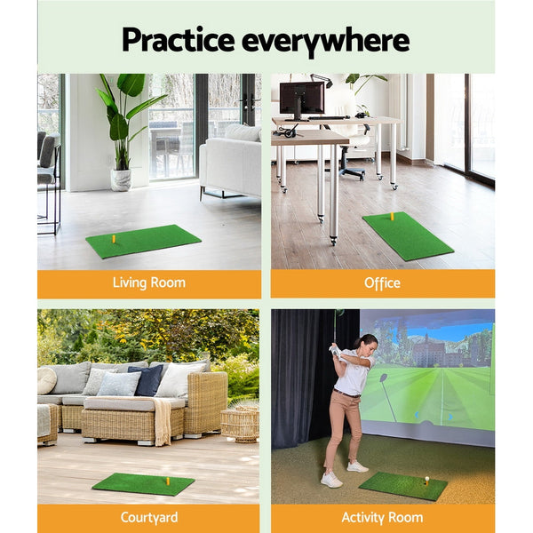 Everfit Golf Hitting Mat Portable Driving Range Practice Training Aid 60X30cm Other Golf Training Aids