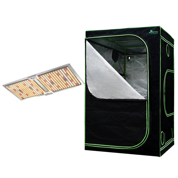 Green Fingers Grow Tent Light Kit 120X120x200cm 2200W Led Full Spectrum Grow Tents Dry Racks & Shelves