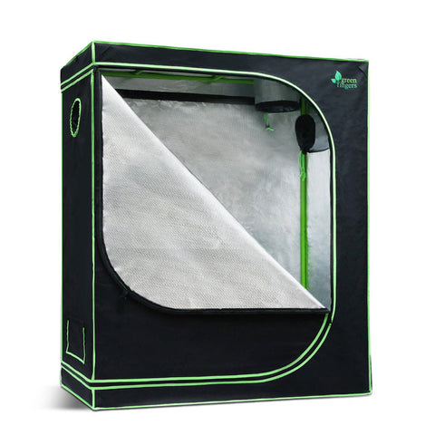 Green Fingers Grow Tent 120X60x150cm Hydroponics Kit Indoor Plant Room System Grow Tents Dry Racks & Shelves
